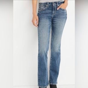VINTAGE SILVER SUKI 17 BOOTCUT JEANS 29x34 INDIGO LIKE NEW